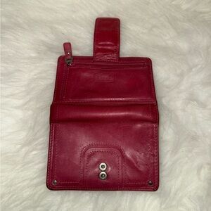 Fossil Pink Leather Wallet